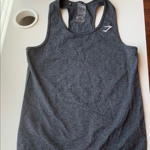 Gymshark Vital Seamless Vest - Black Marl